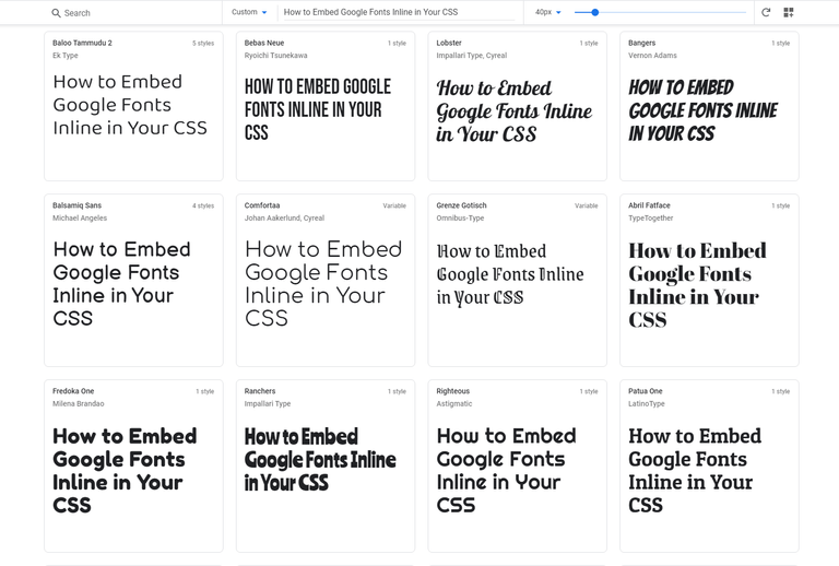 inherit google font